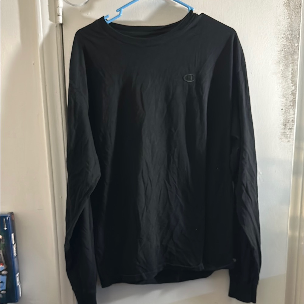Champion Men's Black Long Sleeve Shirt